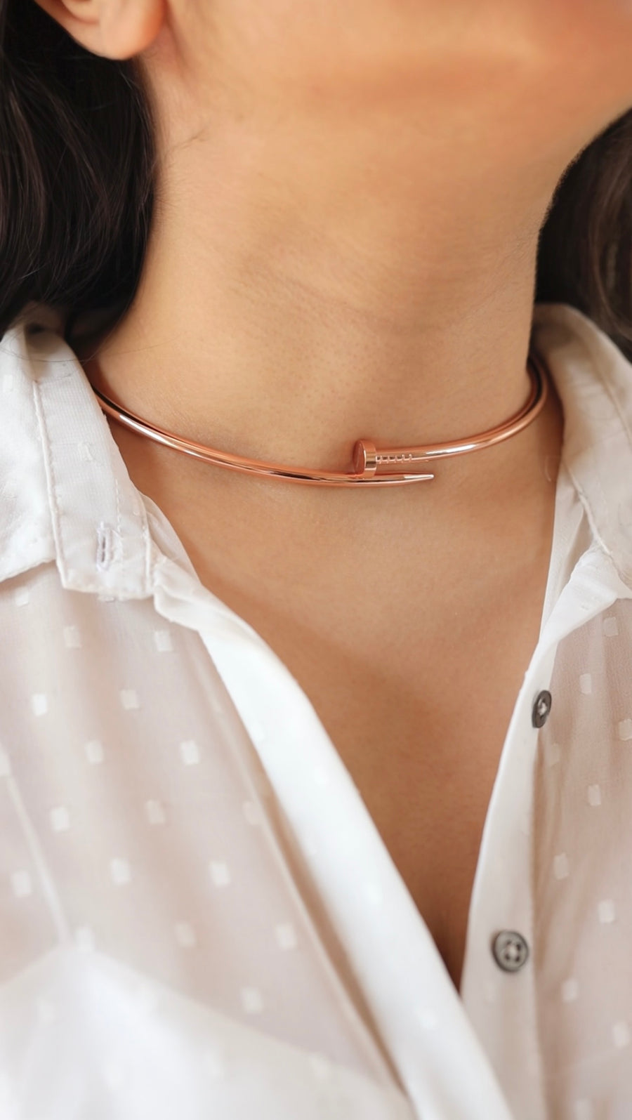 Nail Choker Necklace