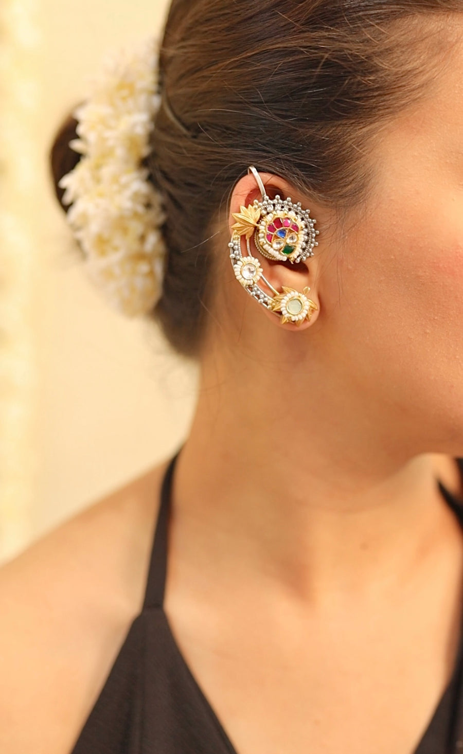 Nritya Kundan Earcuffs