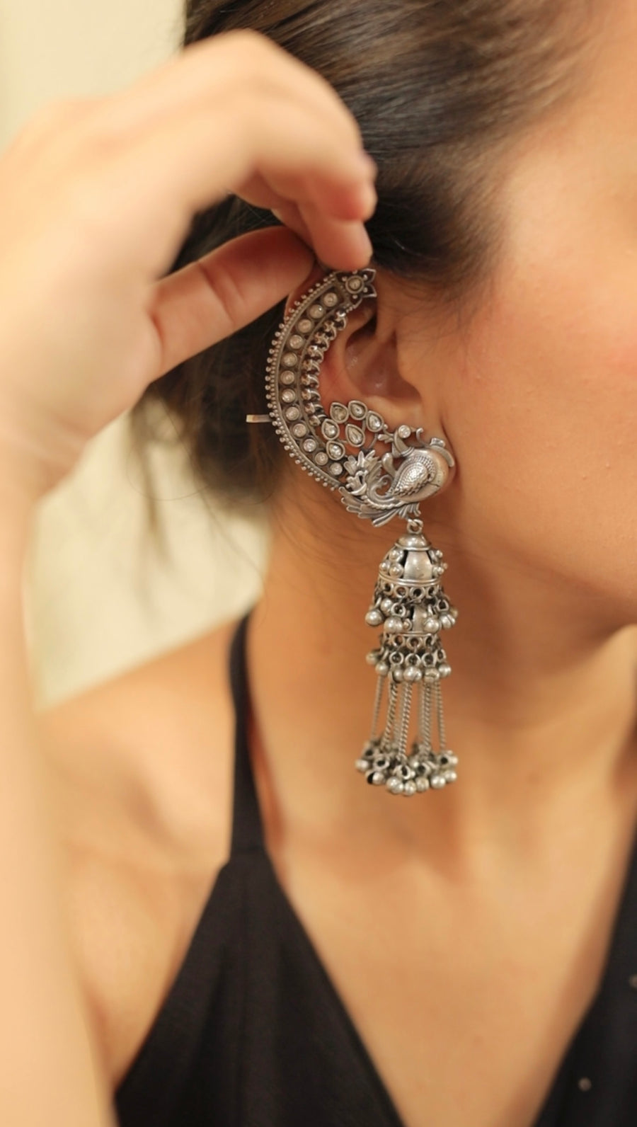 Mayil Noor Jhumkas