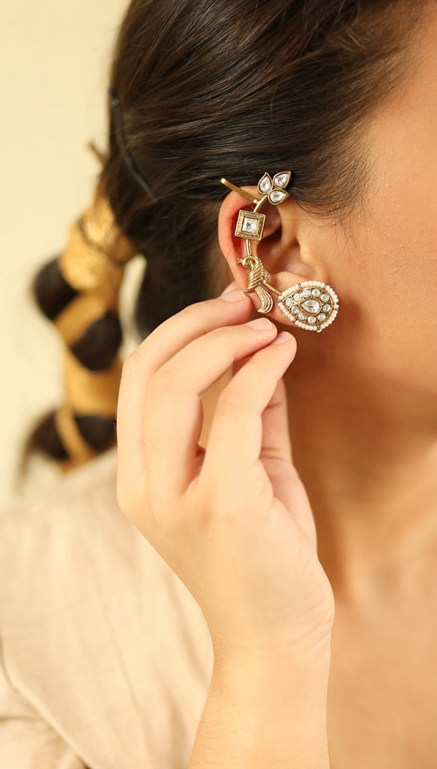 Nafisa Kundan Earcuffs