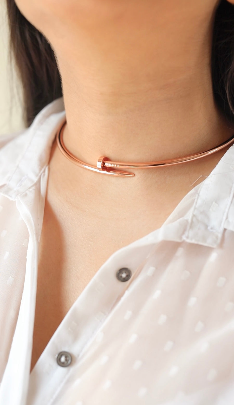 Nail Choker Necklace