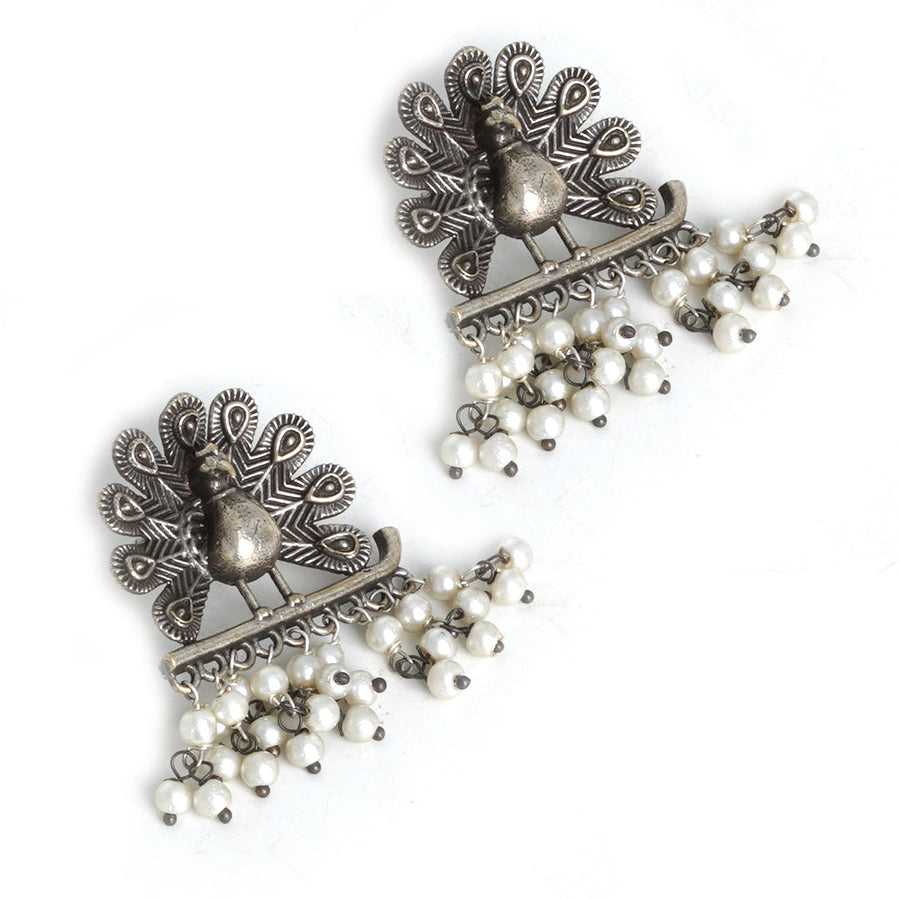 Parisha Dancing Peacock Studs
