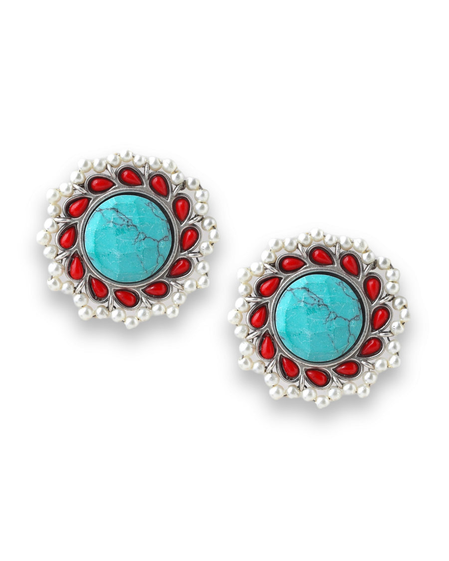 Rayna Pearl Cluster Studs