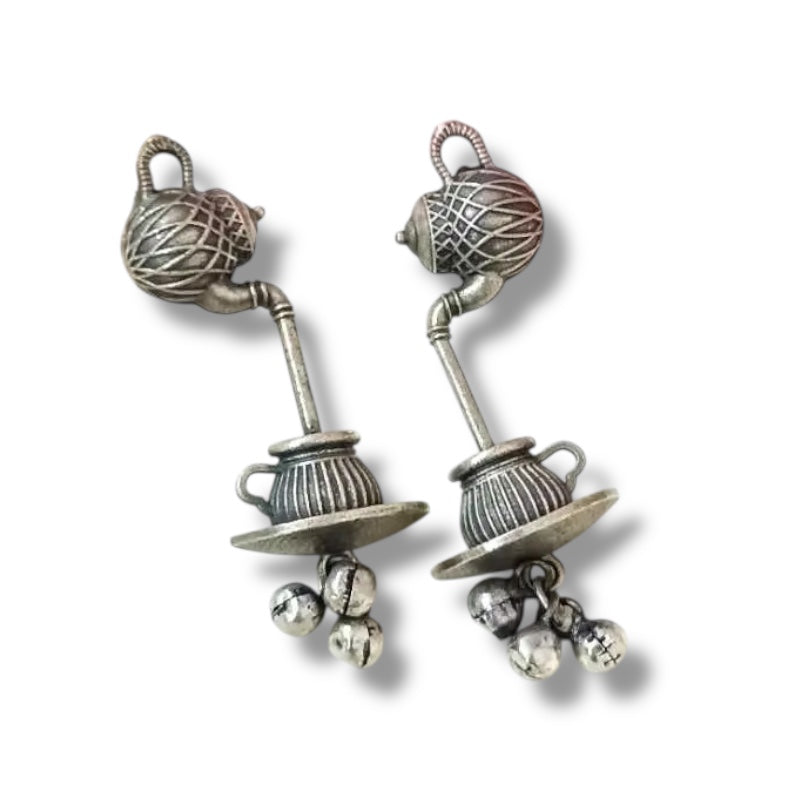 Quirky Tea Kettle Earrings