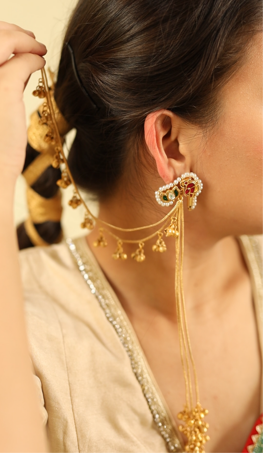 Aaira Kashmiri Earrings with Sahara