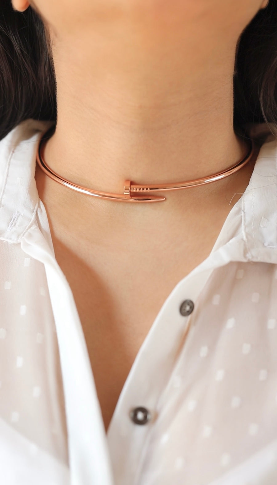 Nail Choker Necklace