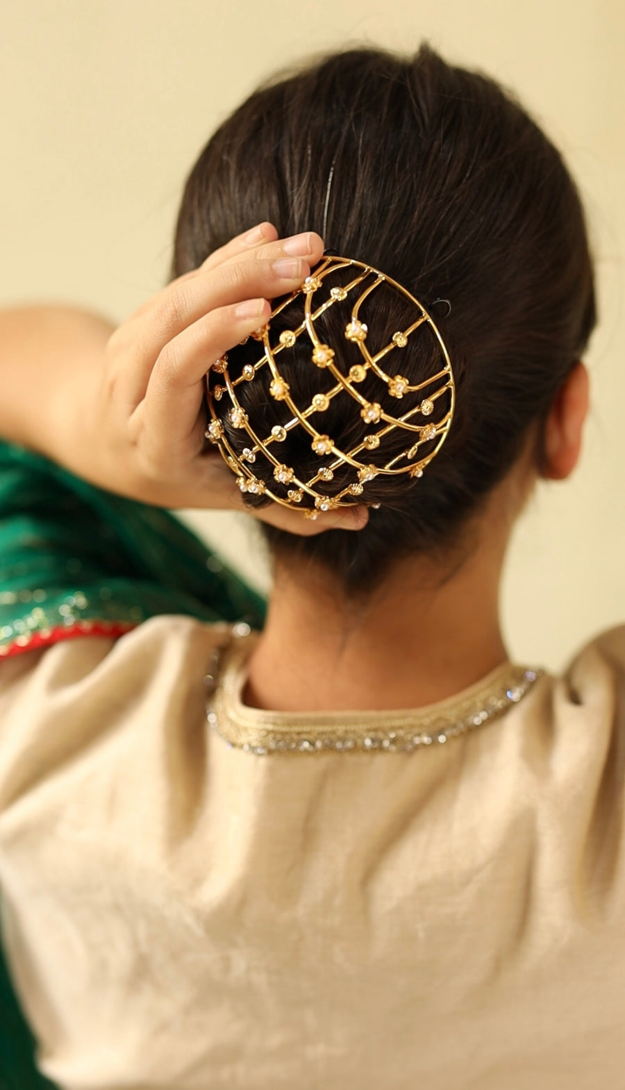 Pearl Cascade Bun Cage