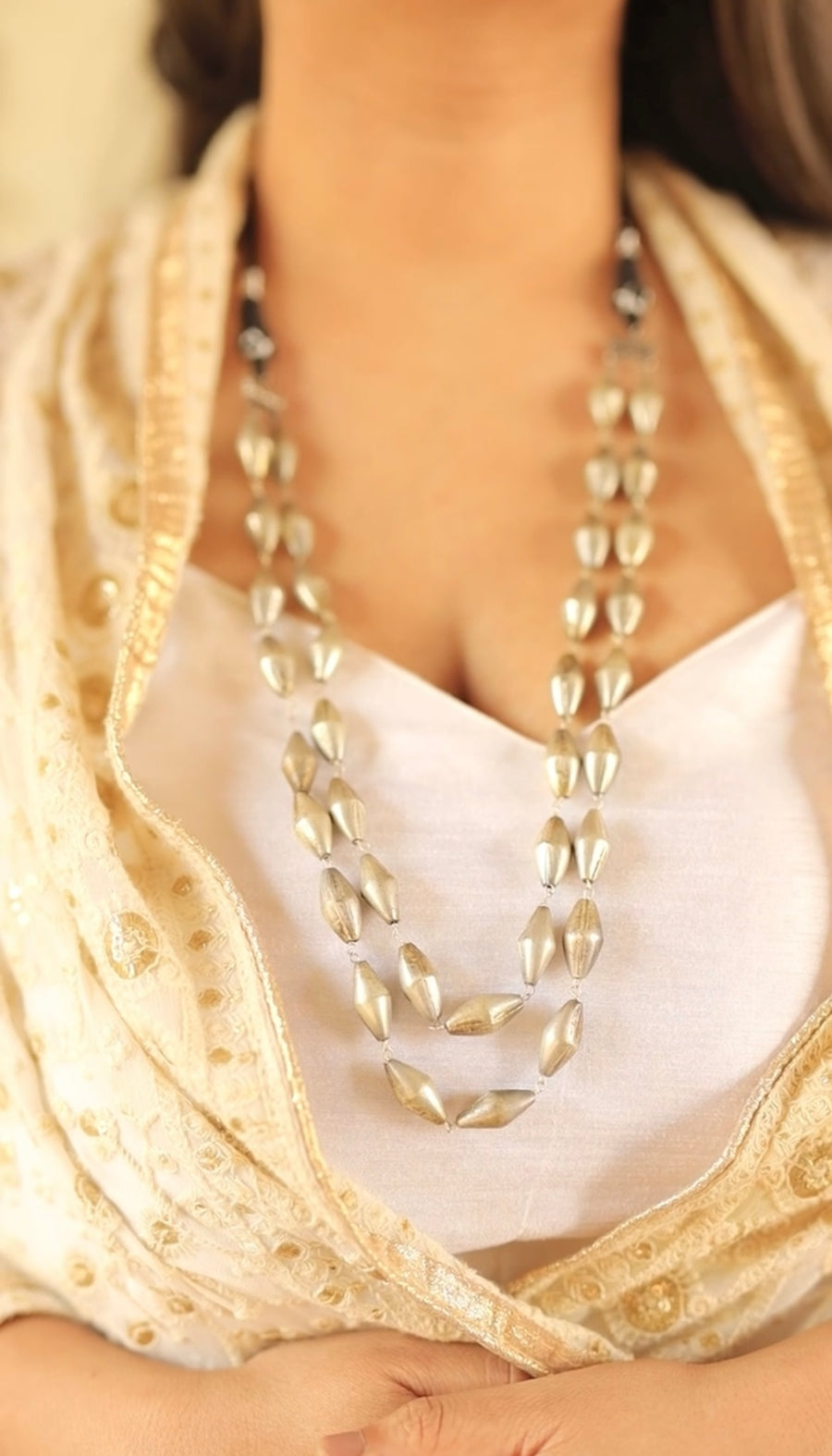 Tattva Two Tone Dholki Necklace