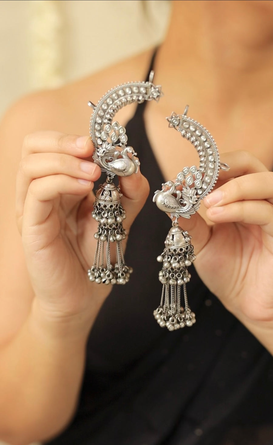 Mayil Noor Jhumkas