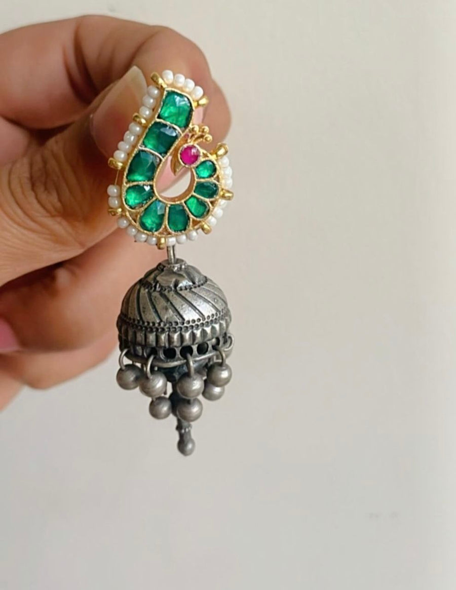 Morwa Fusion Jhumkas