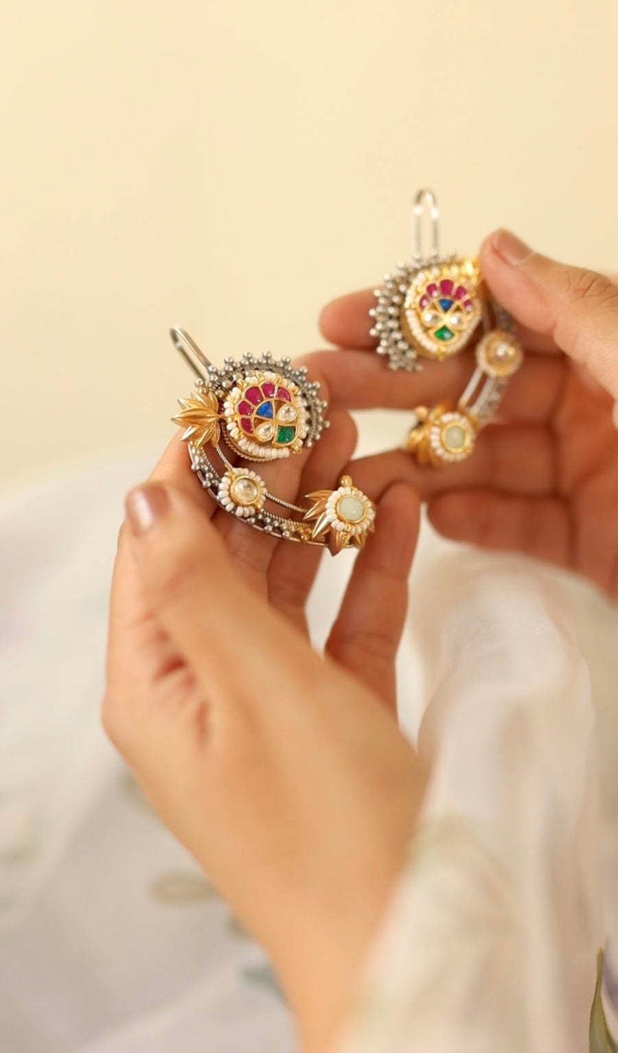 Nritya Kundan Earcuffs