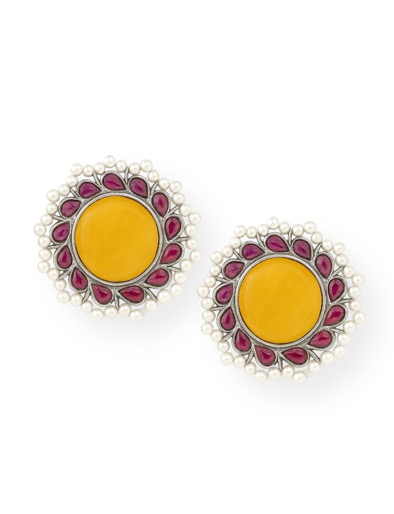 Rayna Pearl Cluster Studs