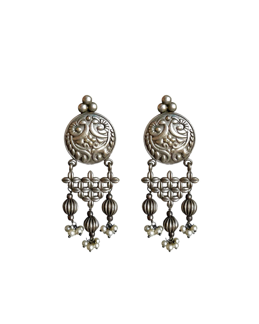Anvaya Intricate Jali Earrings