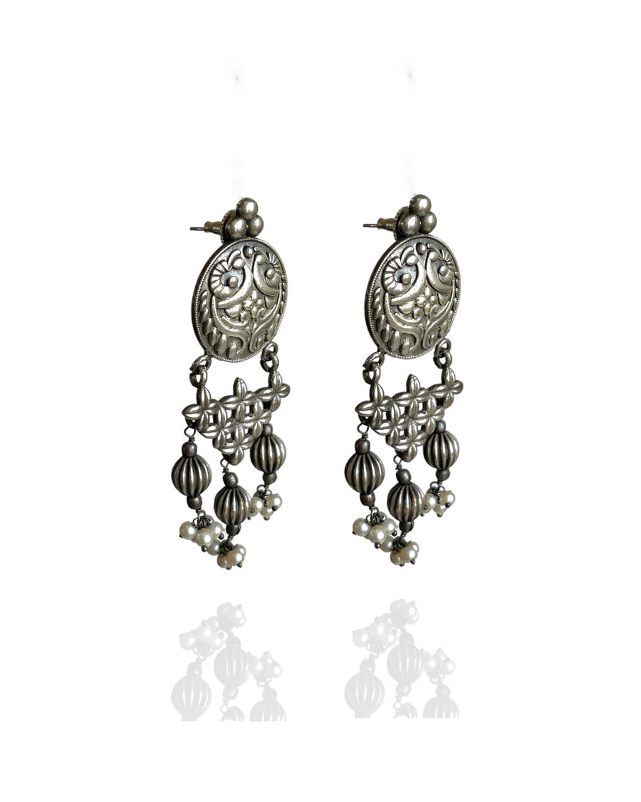 Anvaya Intricate Jali Earrings