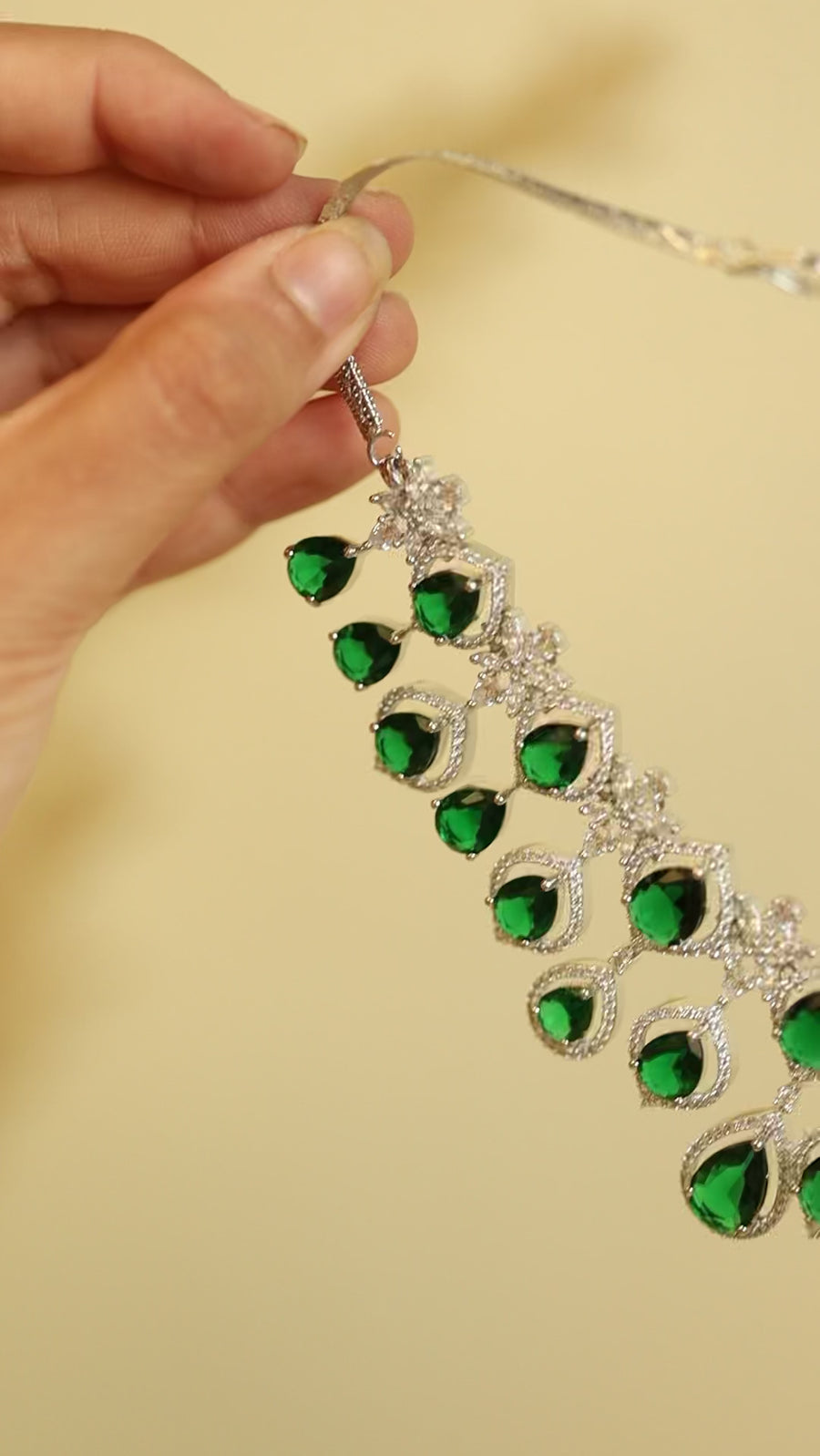Emerald Victorian Choker Set